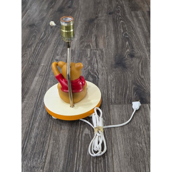 Vintage Winnie the Pooh Lamp Kids Room Nursery Decor Cute Honey Pot 1980 - Picture 6 of 12